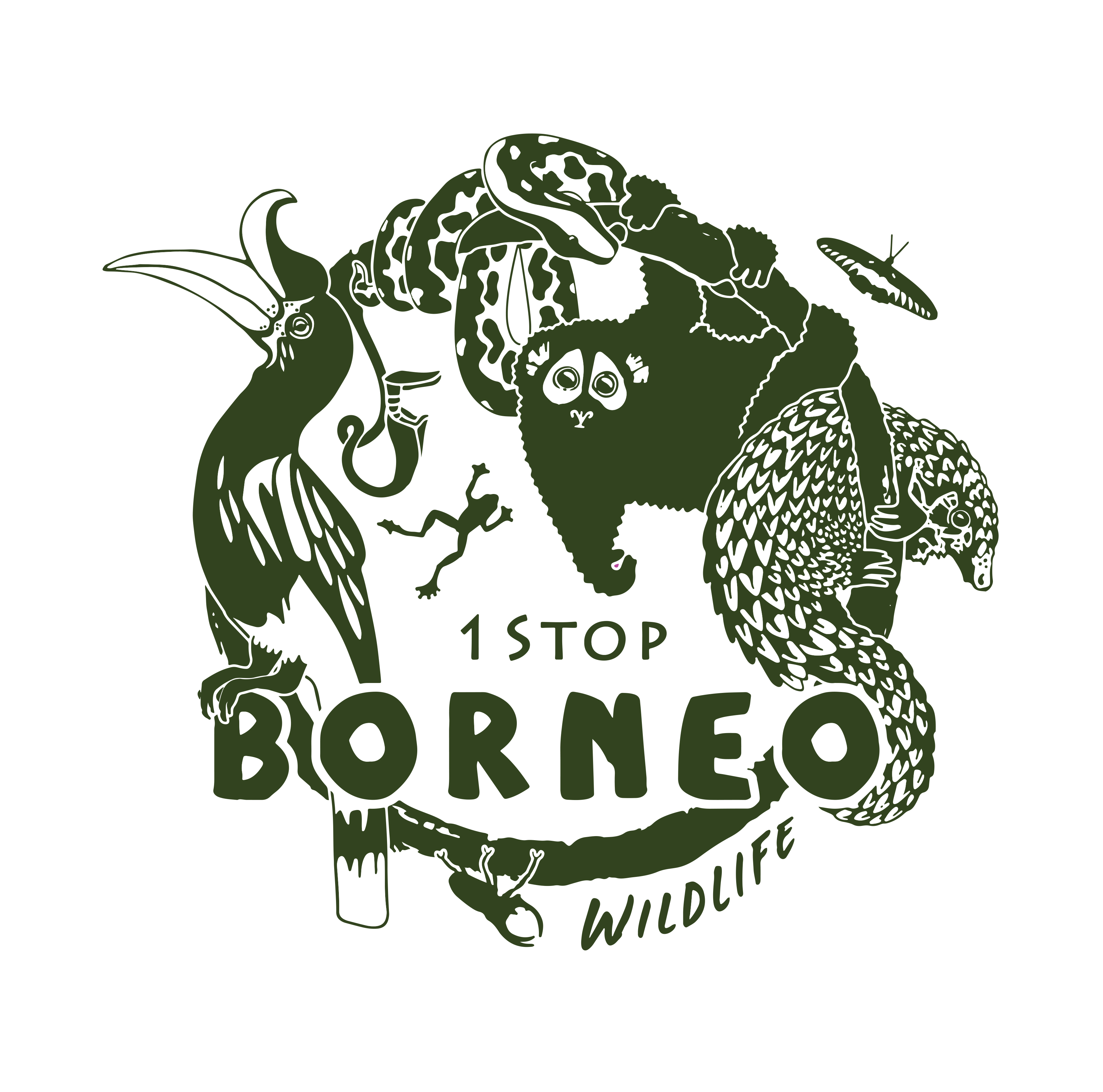 1StopBorneo Wildlife logo